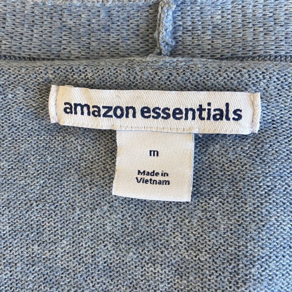 Amazon Essentials Women's Lightweight Open-Front Cardigan Sweater Blue Sz M - Picture 3 of 11
